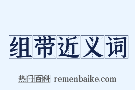 组带近义词是什么意思的图片